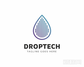 Drop Technology失落技术logo设计欣赏
