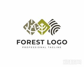 Forest森林logo设计欣赏