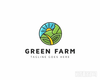 Green Farm绿色农场logo设计欣赏