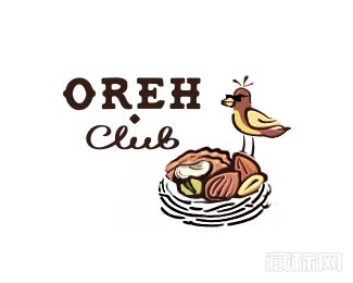 OREH.club鸟logo设计欣赏
