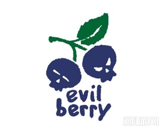 Blueberries蓝莓logo设计欣赏