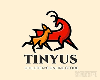 TinyUs鹿logo设计欣赏