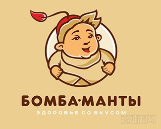 Bomb Dumplings男孩logo设计欣赏