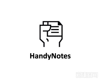 HandyNotes手掌笔记logo设计欣赏