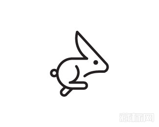 Running Rabbit奔跑的兔子logo设计欣赏