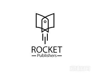 Rocket Publisher火箭出版商logo设计欣赏