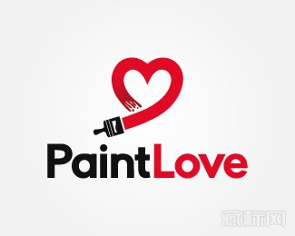 Paint Love画爱logo设计欣赏