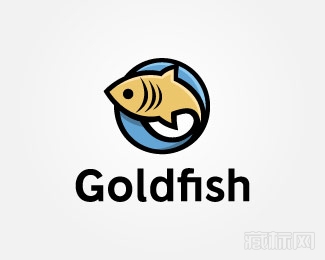Goldfish金色的鱼logo设计欣赏