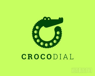 CrocoDial鳄鱼皮表盘logo设计欣赏