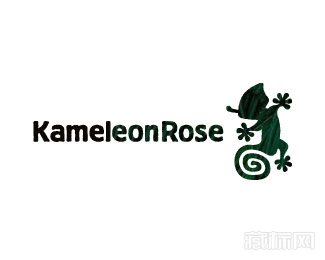 Kameleon Rose变色龙logo设计欣赏