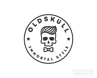 Oldskull老头骨logo设计欣赏