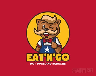 Eat\'n\'Go吃饭吧logo设计欣赏