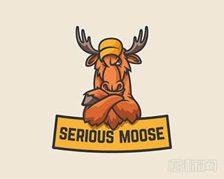 Serious Moose麋鹿logo设计欣赏