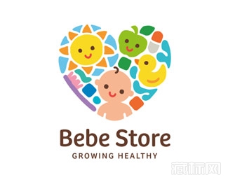 Bebe Store婴儿用品店logo设计欣赏