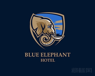 Blue Elephant蓝色大象logo设计欣赏