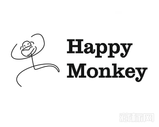 Happy Monk开心猴子logo设计欣赏