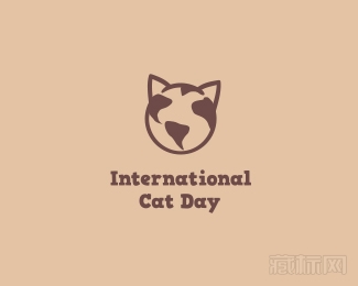 International Cat Day国际猫日logo设计欣赏