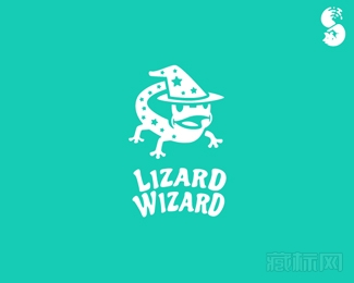 Lizard Wizard蜥蜴巫师logo设计欣赏