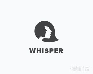 Whisper耳语logo设计欣赏