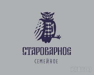 Starovarnoe猫头鹰logo设计欣赏