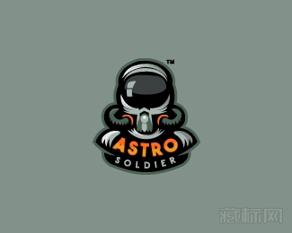 Astro Soldier天文战士logo设计欣赏