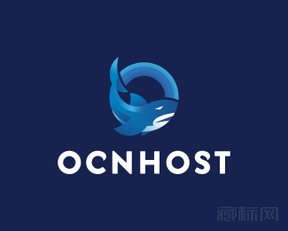 OCNHOST鲨鱼logo设计欣赏