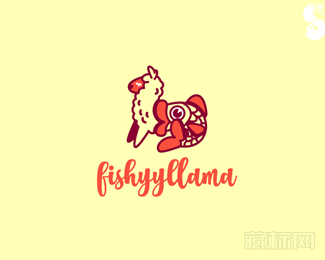 fishyyllama垂钓logo设计欣赏
