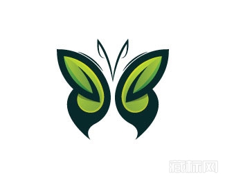 green butterfly绿色蝴蝶logo设计欣赏
