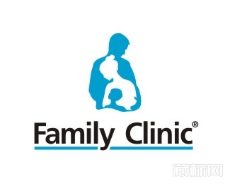 family clinic家庭诊所logo设计欣赏