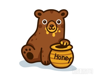 Honey Bear蜜熊logo设计欣赏