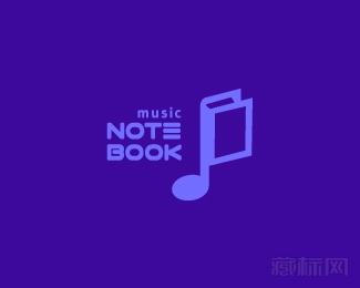 Music Note Book音乐笔记本logo设计欣赏