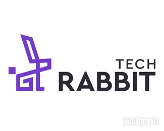 Tech Rabbit科技兔子logo设计欣赏
