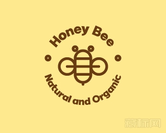 Honey bee蜜蜂logo設計欣賞