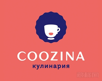 COOZINA茶杯与姑娘logo设计欣赏