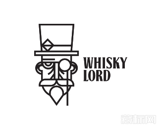 whisky lord威士忌王logo设计欣赏