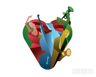 HEART心脏logo设计欣赏