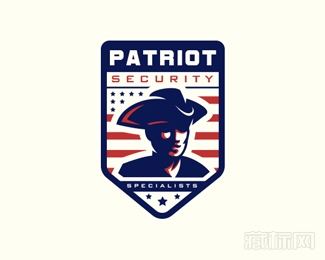 Patriot Security牛仔logo设计欣赏
