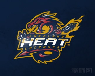 Lakeland Heat龙logo设计欣赏