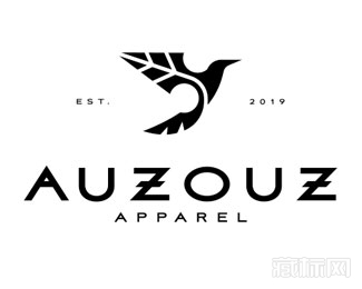 Auzouz Apparel鸟logo设计欣赏