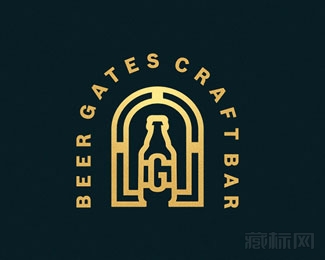Beer Gates啤酒盖茨logo设计欣赏