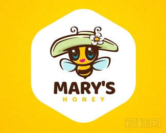 Bee Honey蜜蜂蜂蜜logo設計欣賞