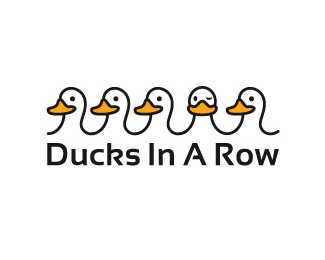 Ducks in a Row鸭子logo设计欣赏