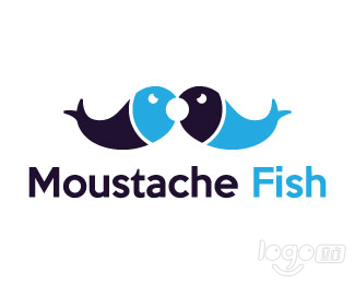 Moustache Fish胡子鱼标识设计欣赏