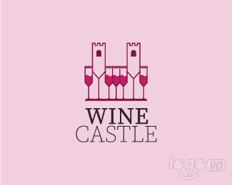 Wine Castle葡萄酒城堡標識設計欣賞
