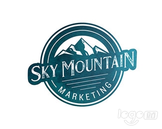 Sky Mountain Marketing天山营销logo设计欣赏
