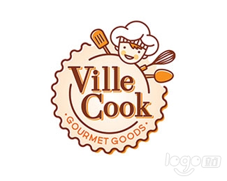 VilleCook 美食店logo設計欣賞