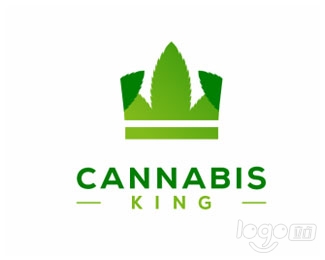 king cannabis王logo設計欣賞