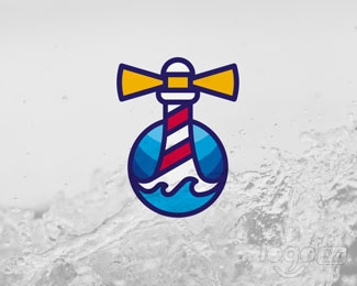 Ocean Lighthouse灯塔logo设计欣赏