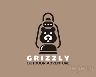 GRIZZLY CAMPING logo设计欣赏