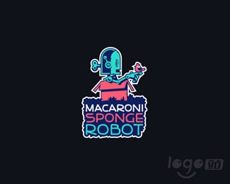 Macaroni Sponge Robot机器人logo设计欣赏